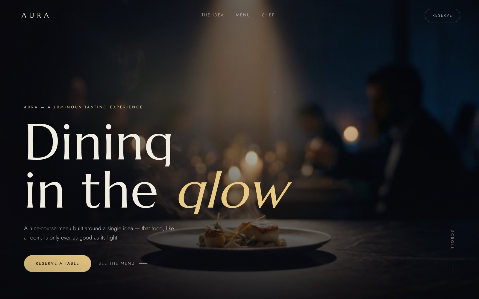 Aura website concept