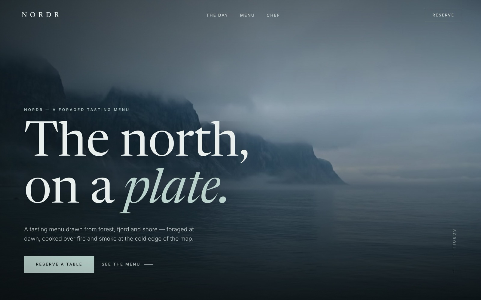 Nordr website concept