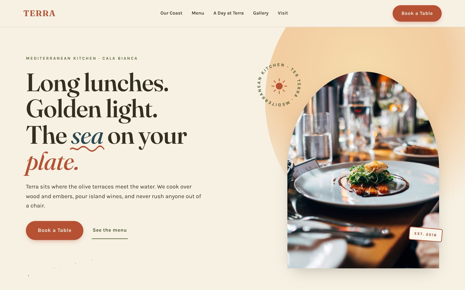 Terra website concept