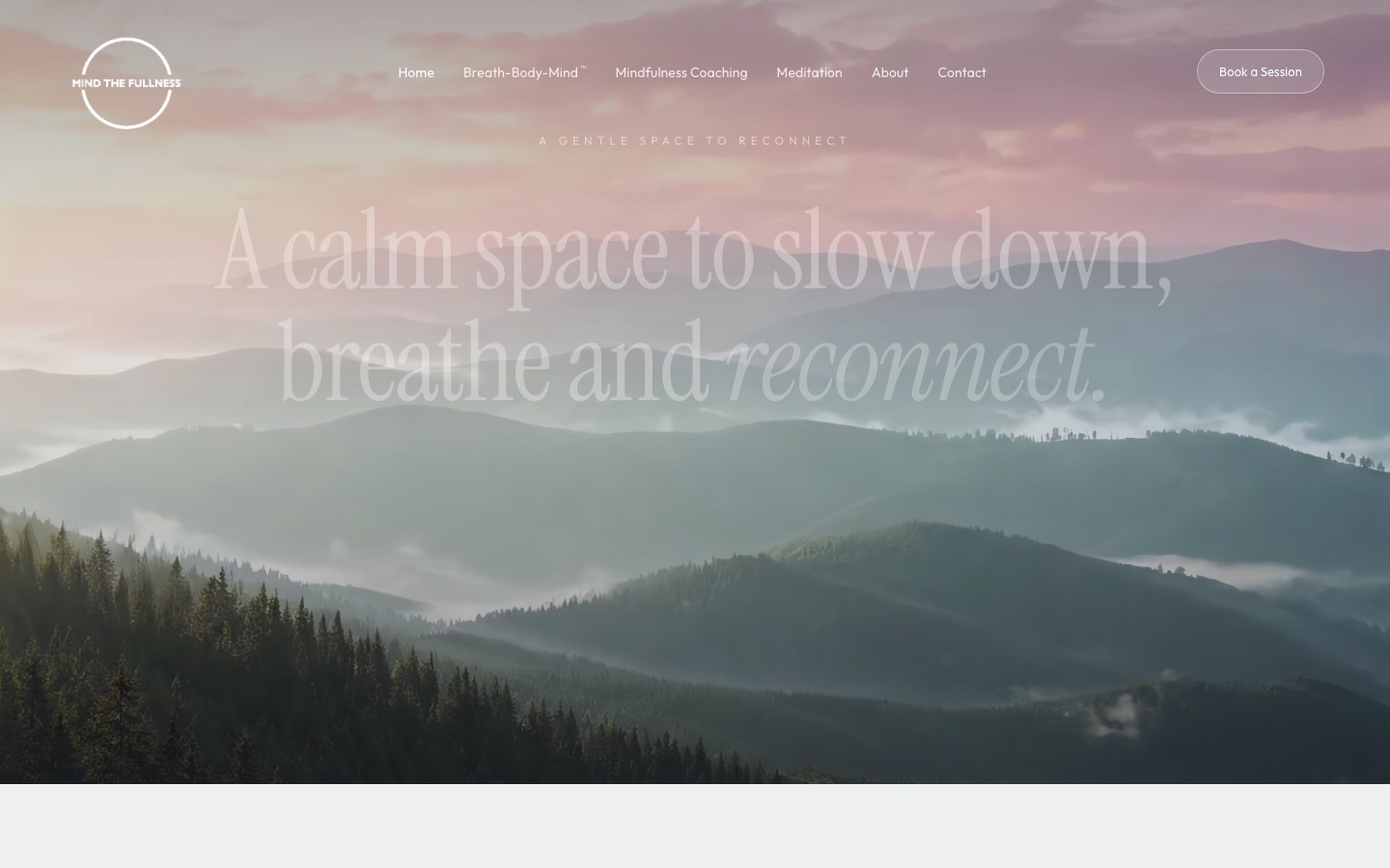 Mind The Fullness mindfulness coaching website
